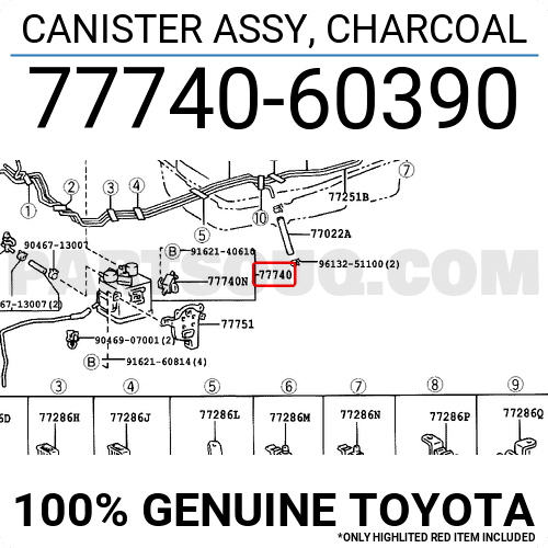 Toyota 77740-60390 part